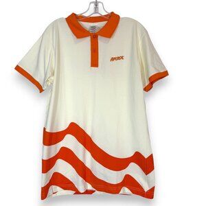 Tennis US Open Aperol Spritz Polo Shirt Orange White Large Official 2025